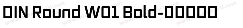 DIN Round W01 Bold字体转换